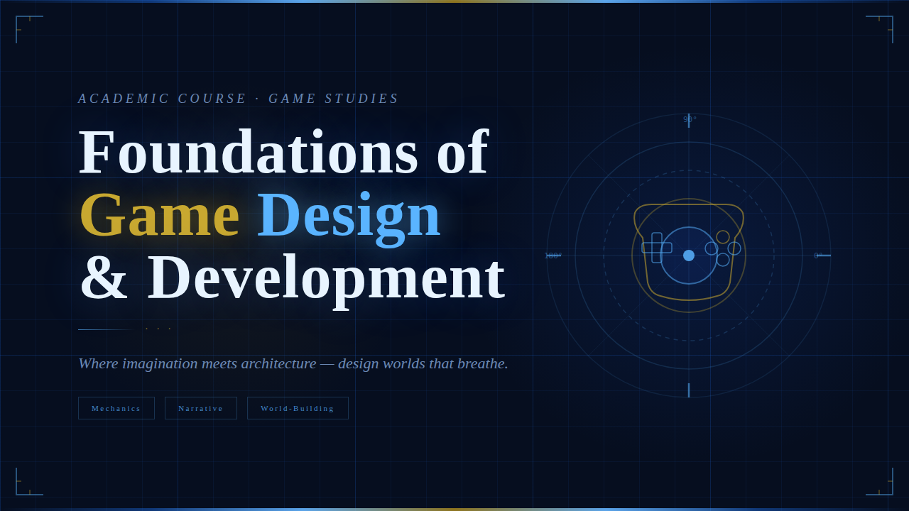 Course Image FOUNDATIONS OF GAME DESIGN AND DEVELOPMENT