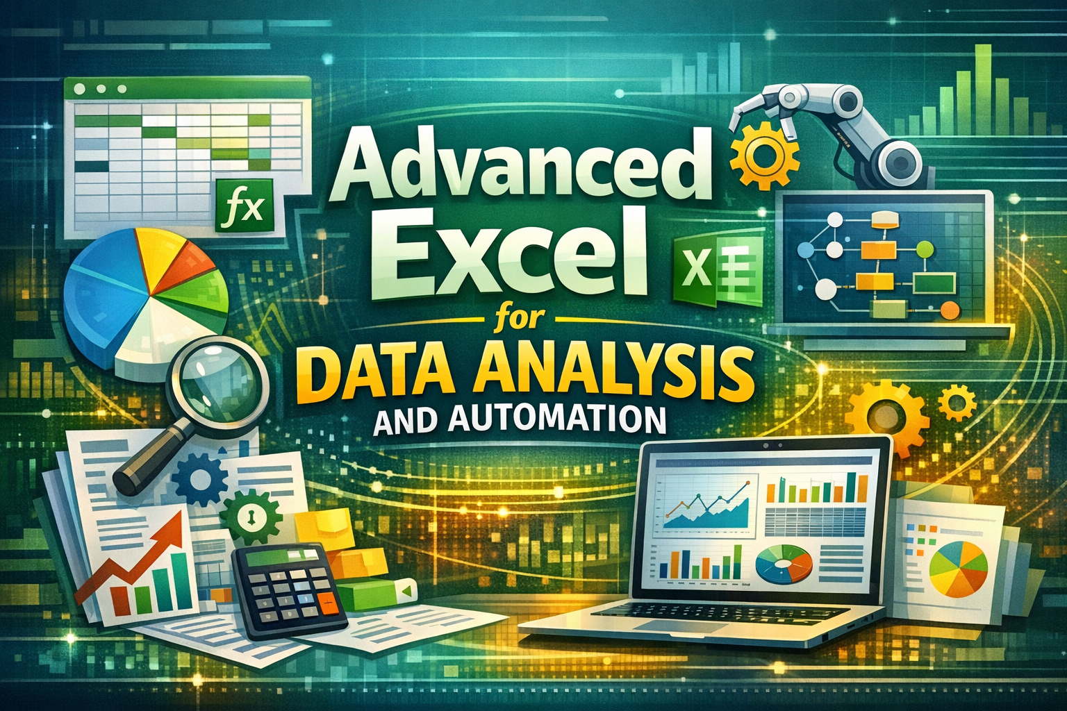 Course Image ADVANCED EXCEL FOR DATA ANALYSIS AND AUTOMATION