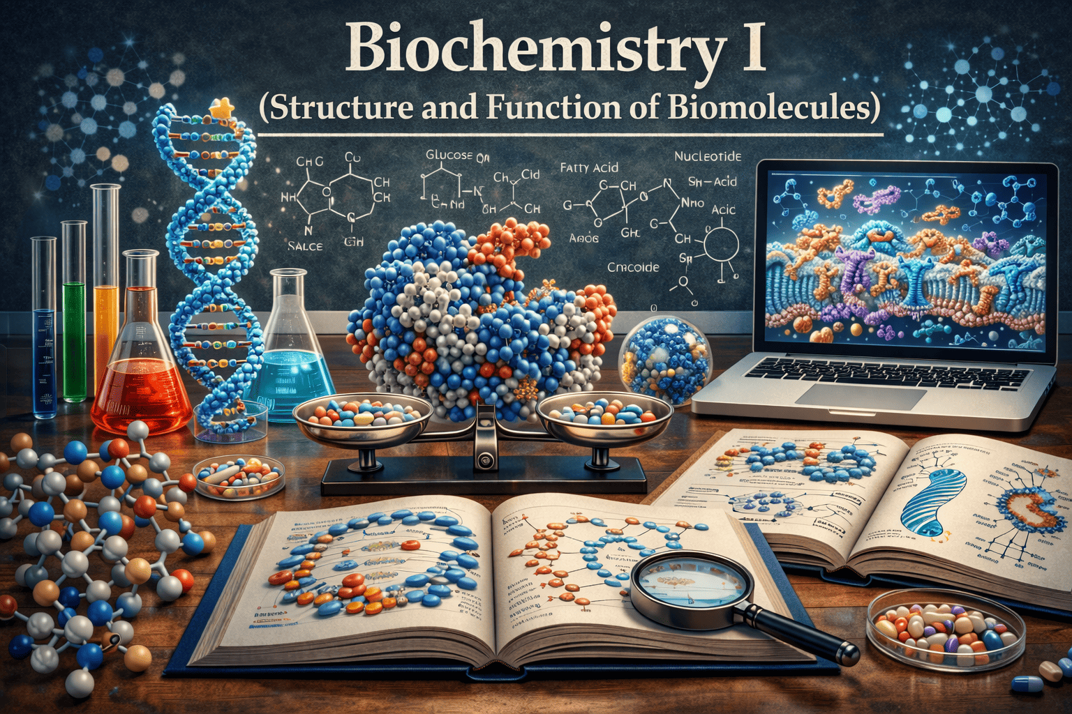Course Image Biochemistry I (Structure and function of Biomolecules)