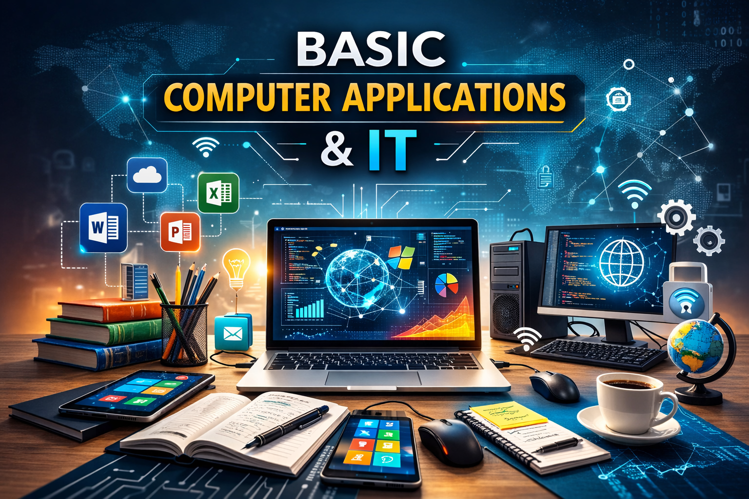 Course Image Basic Computer Applications and IT