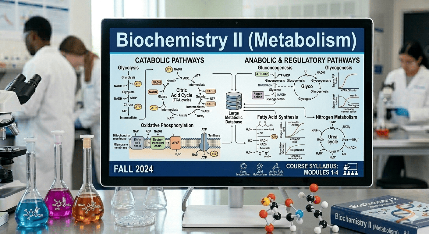 Course Image Biochemistry II (Metabolism) 