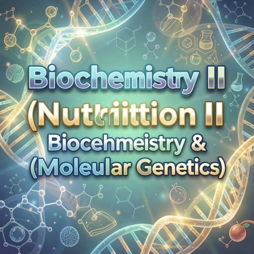 Course Image Biochemistry III (Nutrition Biochemistry & Molecular Genetics) 